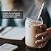 Reusable Metal Smoothie Straw with Cleaning Brush 8 Pieces