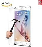 Galaxy S6 Screen Protector Tempered Glass [3 Pack], Aosmart Screen Protector for Samsung Galaxy S6