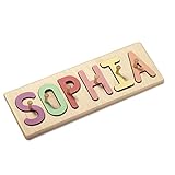 South Bend Woodworks Kids Wooden Peg Name Puzzle –10-12 Characters (including spaces)