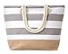 Leisureland Canvas Tote Beach Bag, Water Resistant Shoulder Tote Bag (L20