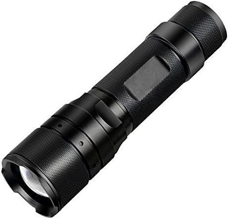 Led Flashlight, 1200 Lumens Compact LED Flashlight, Zoomable, IP65 , Portable, 5 Light Modes for Indoor and Outdoor Use, (with Batteries Holder but without Batteries)