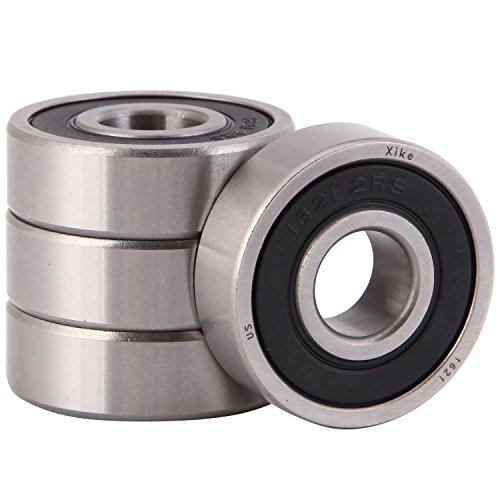 image for XiKe 4 Pack 1621-2RS Bearings 1/2 x 1-3/8 x 7/16 Inch, Stable Performa