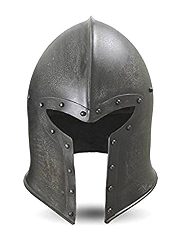 Armoury Men's Barbuta Helmet Steel Metal W/Liner Larp