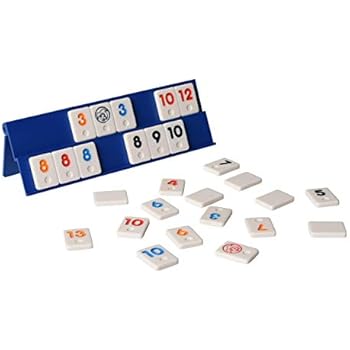 Point Games: Mini Travel Rummy Game Set with 106 Tiles and Four 2 Tier Exclusive Playing Racks in Super Durable Travel Bag