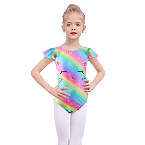 MHJY Girls Gymnastics Leotard Unicorn Ballet Dancewear One-Piece Activewear Bodysuit Athletic Leotards