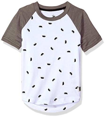 Beverly Hills Polo Club Boys' Toddler Short Sleeve Printed Tee, Bright White, 4T