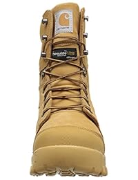 Carhartt - Botas de trabajo para hombre de 8.0 in resistentes con aislamiento flexible, impermeables, transpirables y suaves