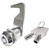Homak Replacement Lock - Tubular Cam Lock 2 Keys Each w/Cover 12-6 Key Pull (5/8")
