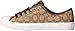 Coach Womens Empire Outline Sneaker Khaki/Chestnut Size 9