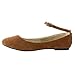 Alpine Swiss Women's Suede Lined Calla Ankle Strap Ballet Flats