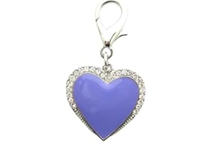 XKSRWE Dog Cat Rhinestones Love Charm Pendant Jewelry Pet Puppy Necklace Collar Accessory