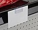 Shelf Talker Sign Holders for Price Channels, Tooth-like Gripper Holds a Front-Facing Sign, PVC Plastic (Clear) - Set of 500