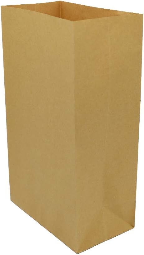 Extra Big Natural Large Paper Lunch Bags 200Pcs Pack, Bagmad Brown Kraft Paper Bags, Retail Snack Candy Sweet Bread Bag Sacks, (#12, 7x4.33x12.5 200pcs)