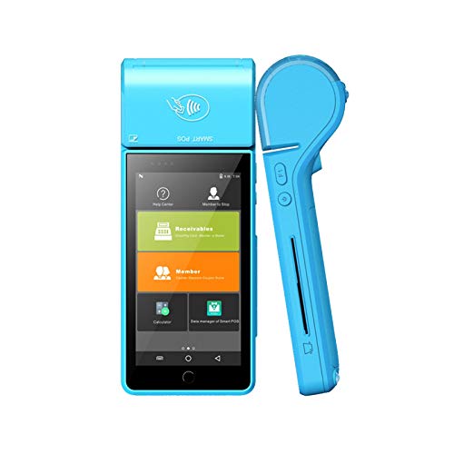Android 7.0 Handheld mobile all in one pos terminal with printer 1d 2d barcode scanner retail outdoor warehouse ticket portable pos machine