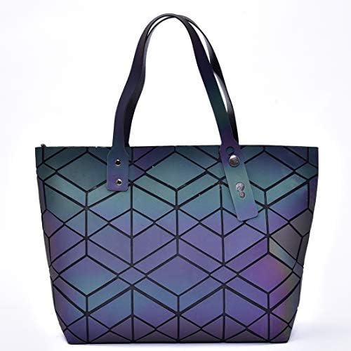 KAISIBO Unique Design Geometric Lattice Handbag Totes Purses for Women(K3138)
