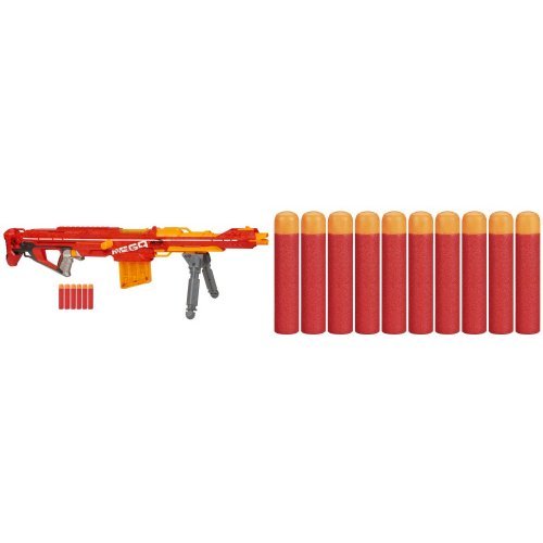 Nerf N-Strike Mega Centurion and Nerf N-Strike Elite Mega Dart Refill Pack ( 10 Darts ) Bundle