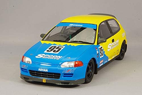 Amazon Otto 1 18 ホンダ シビック Eg6 スプーン スポーツ ブルー イエロー 完成品 ミニカー ダイキャストカー ホビー
