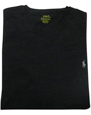 Mens' Big and Tall Jersey V-Neck T-Shirt