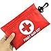 Small First Aid Kit, 100 Pieces Compact Waterproof Mini Emergency Survival Kit FDA OSHA Compliant for Home, Workplace, Vehicle, Travel, Camping, Backpacking Outdoor (Red)