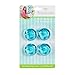 Locker Lookz Rug, Magnetic Storage Bin and Flower Set 2016 Limited Edition (Bundle of 4) (Aqua Blue Swirl)
