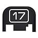 FIXXXER Model Series Rear Cover Plate for Glock (17) Fits Most Models (Not G42, G43) and Generations (Not Gen 5)