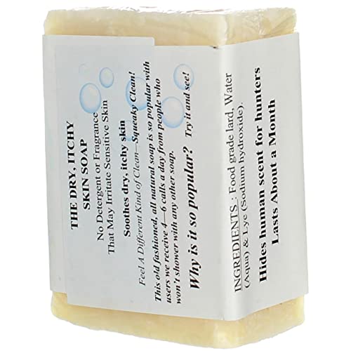 Grandma's Pure Lye Soap Bar, Unscented Face & Body Wash Cleans with No