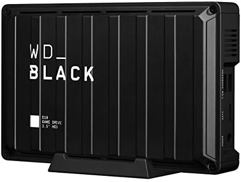 WD_BLACK D10 8 TB Game Drive HDD 3.5", Disco Duro Externo, USB 3.2 Gen 1, hasta 250 MB/s, Memoria para juegos