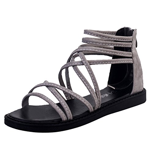 Summer Women Flat Shoes Bandage Bohemia Leisure Lady Sandals Peep-Toe Outdoor Shoes Fisherman Sandal - Thumbnail 4