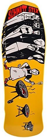 Schmitt Stix Skateboards Joe Lopes BBQ Deck, Yellow, 10.125" x 30.625"
