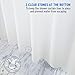 AmazerBath 78 Inch Shower Curtain Long, Plastic Shower Curtain Thick PEVA, Frosted Shower Curtain 78 Inches Long, Heavy Duty Shower Curtain 72x78 with 3 Big Weighted Stones and 12 Rustproof Grommets