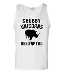 CHUBBY UNICORNS NEED LOVIN TOO - meme funny - Mens Tank Top