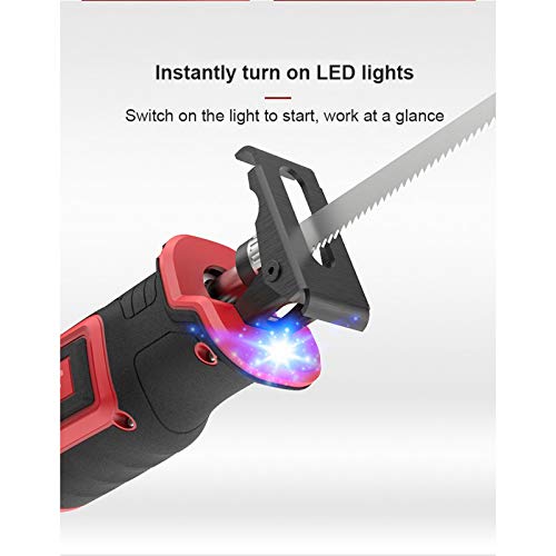 SIRUL Schnurlose Säbelsäge, 20V 4Ah Batterien, 0-3000SPM Variable Geschwindigkeit, werkzeugloser Klingenwechsel, 6… – Bild 6