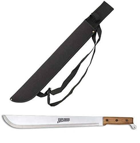 Machete 55 cm, Griff hell, mit Scheide (frei ab 18 Jahre!) – Bild 4