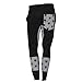 PHOTNO Men's leisure harem pants Tight Pant Underwear Leggings (XL, Black)