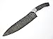 Poshland BBC-654, Handmade Damascus Steel 12 Inches Full Tang Chef Knife with Stainless Steel Bolster Blank Blade