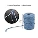 Tenn Well 4mm Macrame Cord, 165 Feet 3Ply Twisted Cotton Rope for Making Wall Hangings, Plant Hangers, Dream Catchers, Craft Projects and Decoration (White)