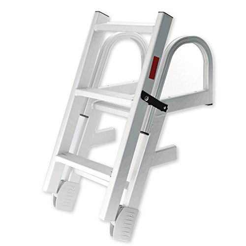 Boater Sports ASL 4 Step 50" Aluminum Pontoon or Dock Boat Marine Folding Ladder - Thumbnail 6