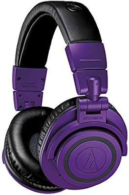 Audio Technica Ath M50x Bt Pb Professional Monitor Series Limited Edition Wireless Bluetooth Over Ear Headphone Purple Black One Size Amazon Sg Electronics