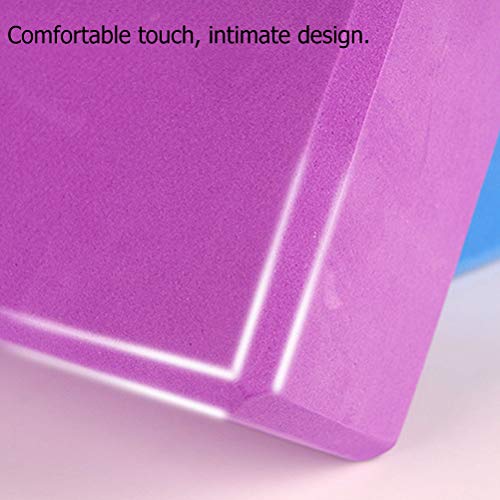 HEITIGN-2PCS-Yoga-Blocks-EVA-Foam-Exercise-Bricks-Provides-Stability-Balance-Support-Improve-Strength-Light-Blue