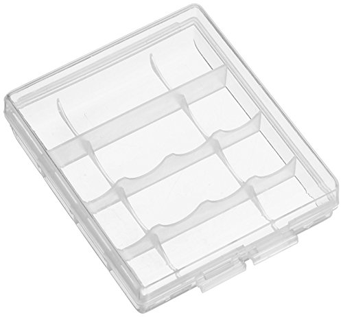 JINHEZO Clear Color 6 PCS of AA/AAA 4 Cell Battery Storage Case