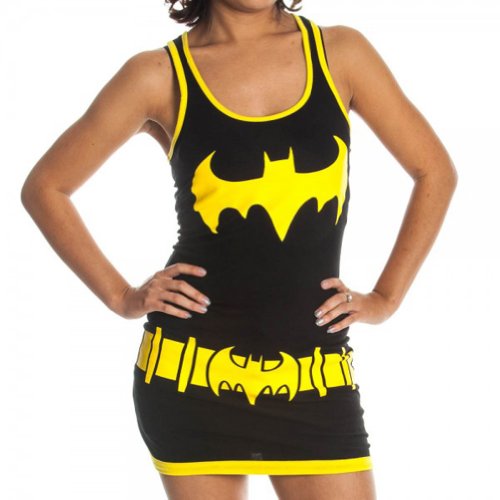 DC Comics Batgirl Juniors Black Costume Tank Top Dress