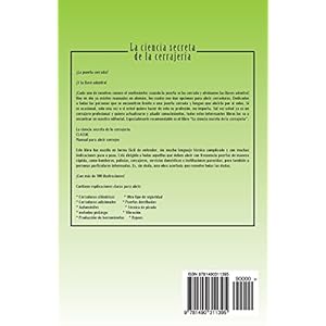 La ciencia secreta de la cerrajeria: Manual para abrir cerrojos (Spanish Edition)