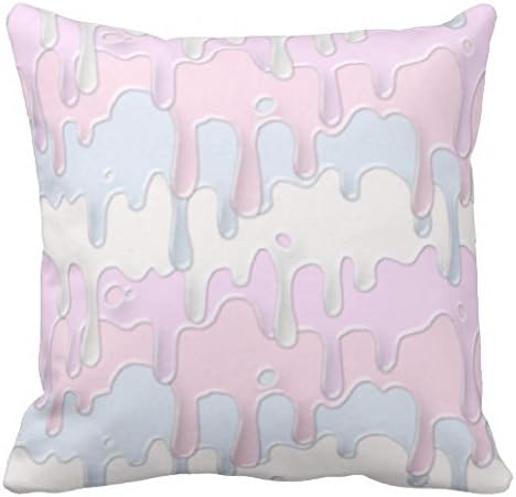 Custom and universalMelted ice cream Cushion Pillowcase, Sofa Bed Pillow Case Cover18x18inch