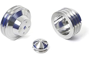 CVF RACING Big Block Chevy Pulley Kit, 396 427 454 V-Belt - Long Water Pump