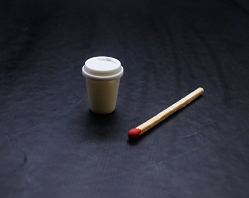 10 Psc of Hot Coffee Cup Dollhouse Miniature Handmade Food Supply