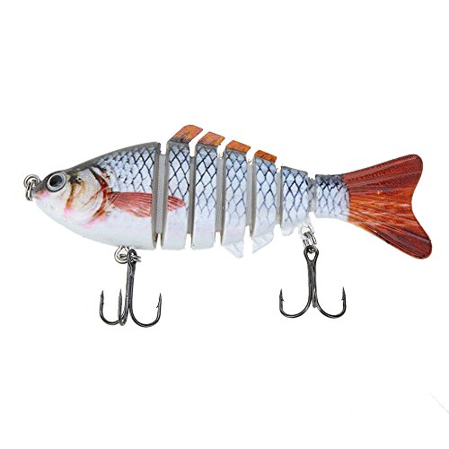 Lixada-Fishing-Lure-7-Segment-Lifelike-Swimbait-Multi-Jointed-Artificial-Bait-Crankbait-Hard-Bait-Treble-Hooks-for-Bass-Perch-Trout-10cm4-155g10-Colors