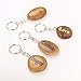 72PCS RockImpact Inspirational Stones Key Chains, Wholesale Lot, Engraved Natural River Rock Key Rings Keychains, Healing Stone Keychain Bulk Lot, Different Words Assorted Sayings (72 Pieces)