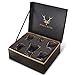 5-Piece Whiskey Decanter and Glass Set. Premium Quality Decanter and 4 Whiskey Glasses with Luxurious and Elegant Box. Liquor Decanters for Bourbon, Wine, Brandy, Gin and Whisky. Dishwasher Safe