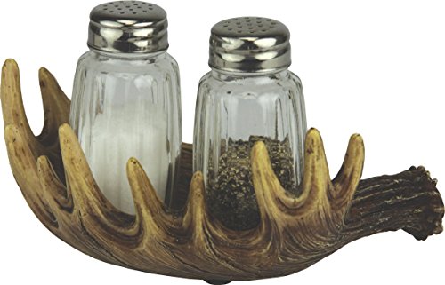 River's Edge Products Moose Antler Salt & Pepper Shaker Set - Thumbnail 2