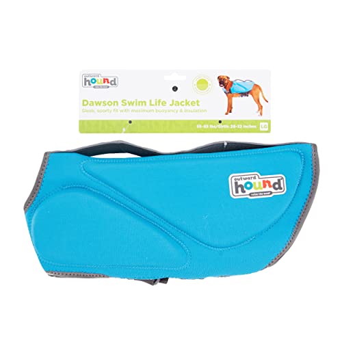 Outward Hound Dawson Swim Blue Dog Life Jacket, Large Pricepulse